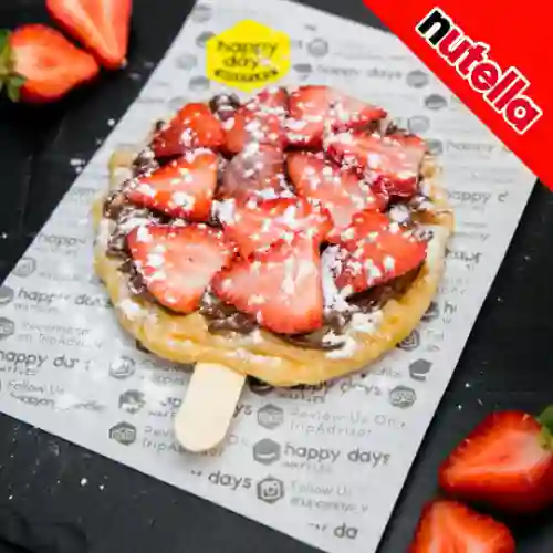 Waffle Pop Frutilla & Nutella