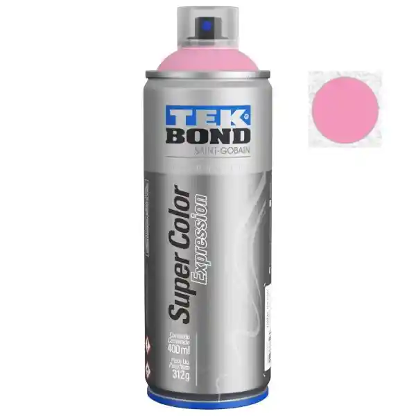 Tek Bond Pintura Expression en Aerosol Spray Crush Pink