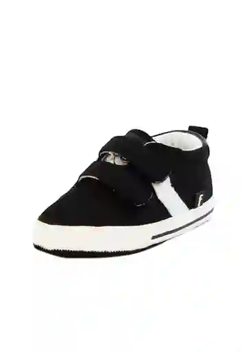 Zapatillas 2 Velcros New Born Niño Negro Talla 17 826