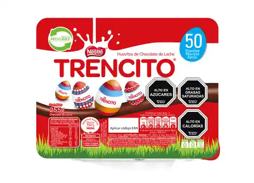 Nestlé Trencito Huevito de Chocolate de Leche x 50 unds