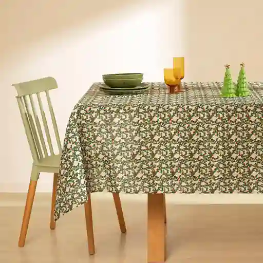 Mantel Con Estampado Navideño 150 x 250 cm Casaideas