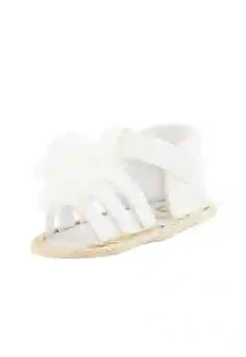 Sandalias Velcro New Born Niña Blanco Talla 17 813