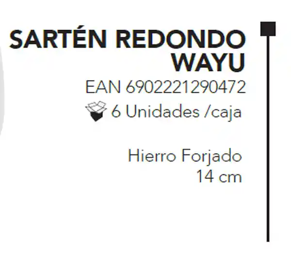 Wayu Sarten Redondo Iron Cast