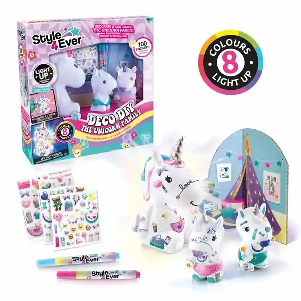 Canal Toys Lámpara Familia Unicornio Diy
