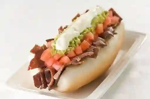 As Italiano Grande Doble Carne Papa Frita