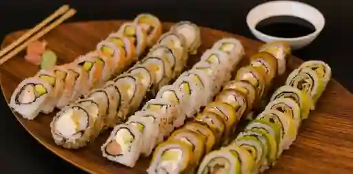 Avocado Champiñón Tempura, Queso Crema, Cebollín