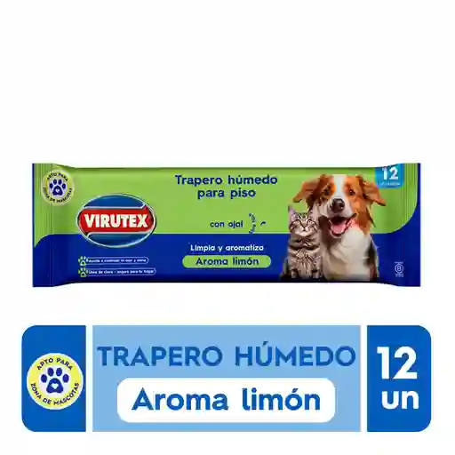 Virutex Trapero Húmedo Pets Limón