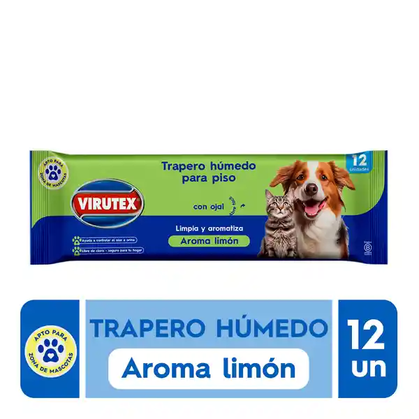Virutex Trapero Húmedo Pets Limón