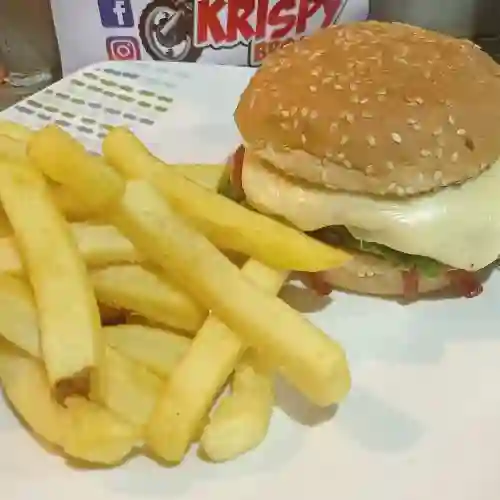 Combo Krispy Hamburguesa Res