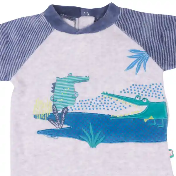Conjunto Plush Bebe Niño Azul Pillin 6 M