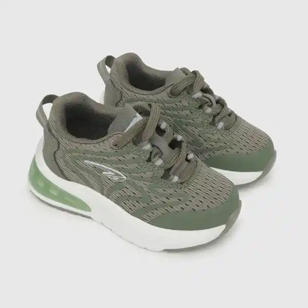 Zapatillas Deportiva de Niño Verde Militar Talla 23 Colloky