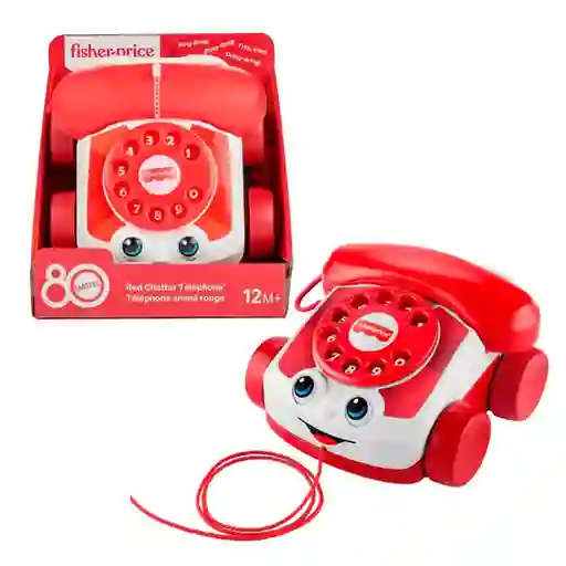 Fisher-Price Juguete Tel Parlanchín Rojo