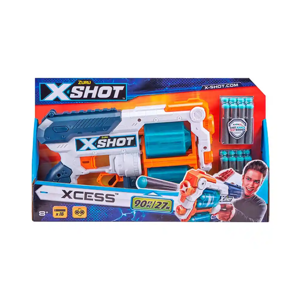 X-Shot Juguete Lanzador Xcess Con 16 Dardos Tk12