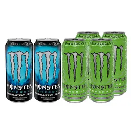 Combo Monster Bebida Energetica Absolutely Zero Monster Energy