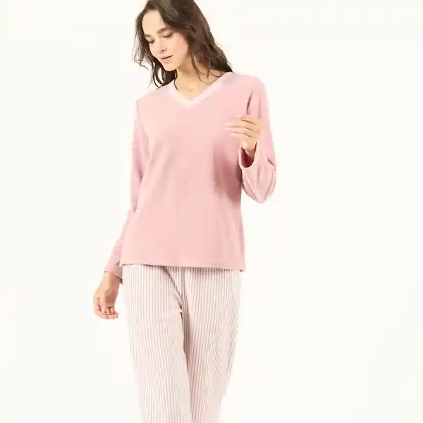 Pijama Polar Malva Talla M Bbz Barbizon