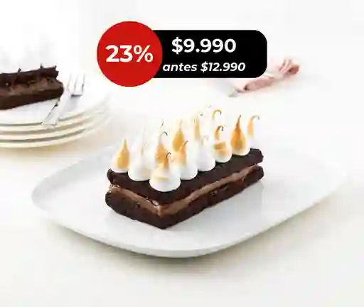 Torta Fudge Brownie Y Manjar 4 A 6 Personas, Fork