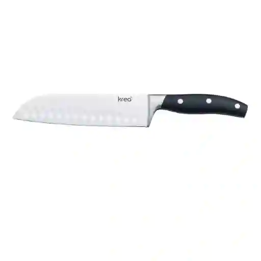 Krea Cuchillo Santoku Mango Negro