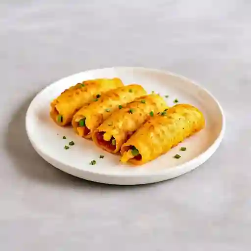 Carne, Queso, Palta, Ciboulette Envoltura Frito