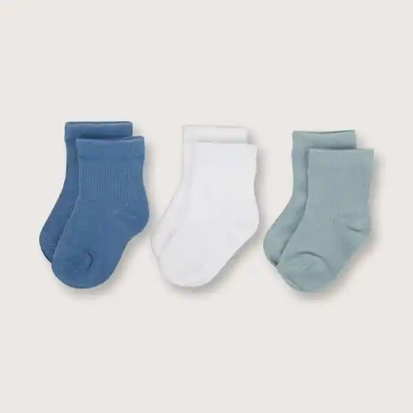 Opaline Calcetines Básico Niño Celeste Talla 17/19