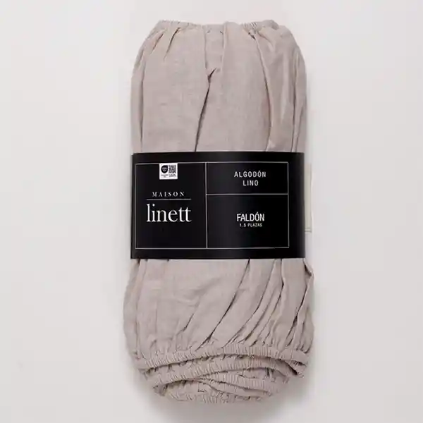 Maison Linett Faldon Elasticado Lino S Kg Taupe