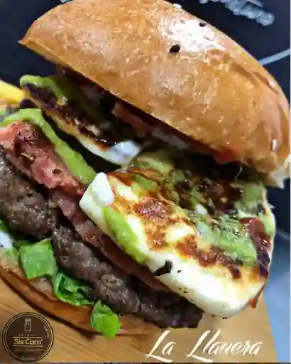 Hamburguesa el Llanero Carne de Vacuno