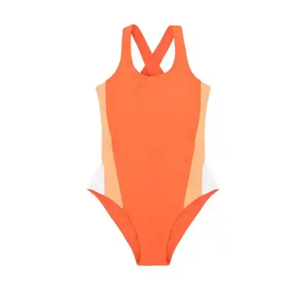 Traje de Baño Deportivo Rebajado Naranja Talla L Samia