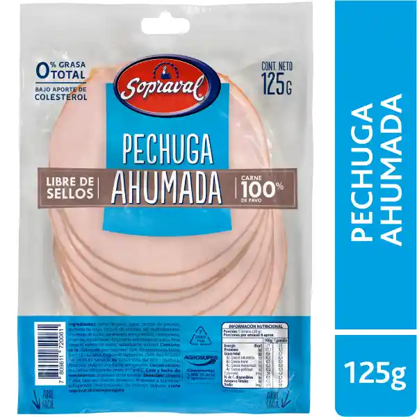 Sopraval Jamón Pechuga de Pavo Ahumada