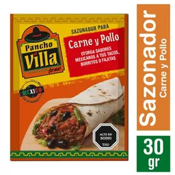 Pancho Villa Sazonador para Tacos Carne y Pollo