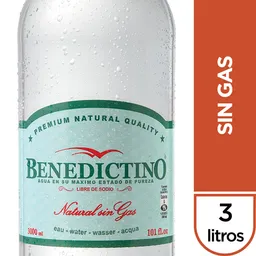 Benedictino Agua Natural sin Gas