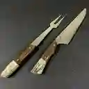 Set Parrillero Inoxidable Chinchilla 37 cm