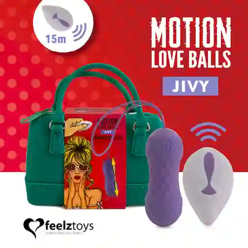 Jivy Bolita Vibradora Motion Love Balls Con Control Remoto