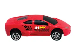 Hot Wheels Vehículo Speed Sprint Rojo Amarillo 1 24