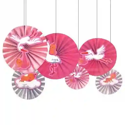 Decoración Baby Shower Abanico