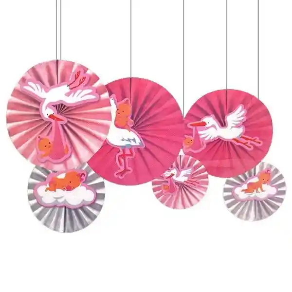 Decoración Baby Shower Abanico