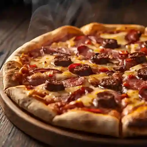 Pizza familiar carnivora