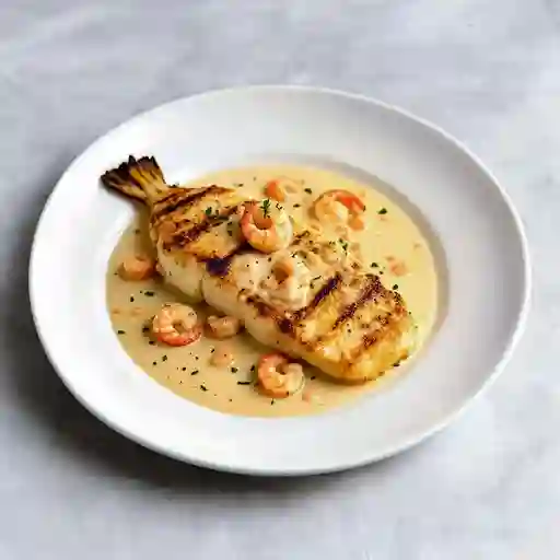 Pescado en Salsa de Camarón