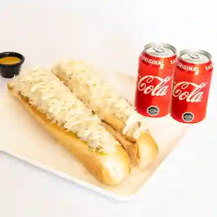 Promo 2 Ases Alemanes y 2 Bebidas 350 ml