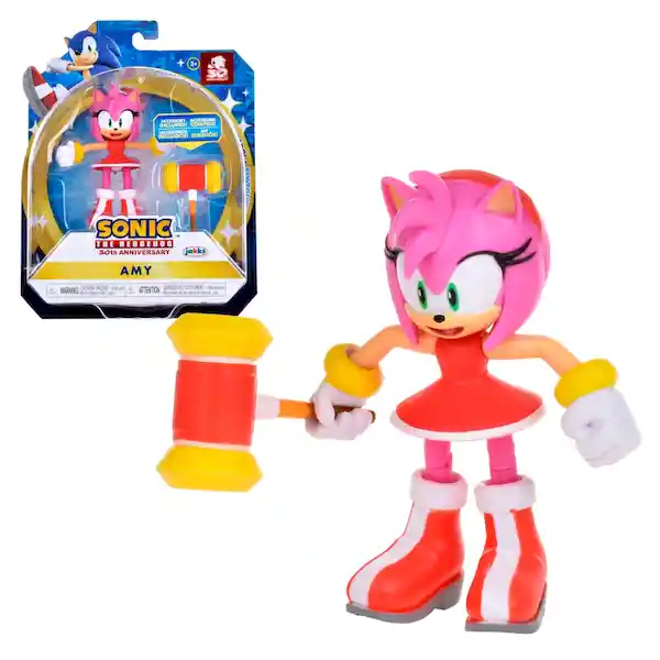 Sonic Figura de Colección Modern Amy With Hammer