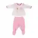 Conjunto Osito Bebé Niña Fucsia Pillin 1 M