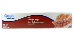 Great Value Bolsa Con Zip Grande