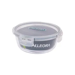 Allegra Contenedor de Vidrio Redondo  720 mL