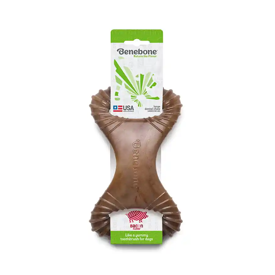 Benebone Juguete Para Perro Dental Chew Bacon Large