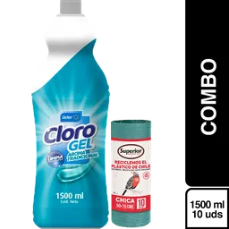 Combo Cloro Gel Tradicional + Superior Bolsa de Basura