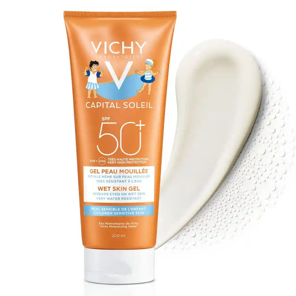 Vichy Protector Solar Capital Soleil Wet Skin Gel Spf50 para Niños