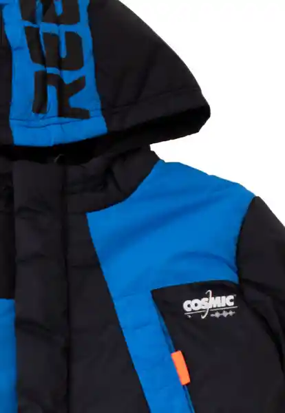 Abrigo Parka Junior Cosmic 356 Niño Azulino Talla 8 Años Ficcus