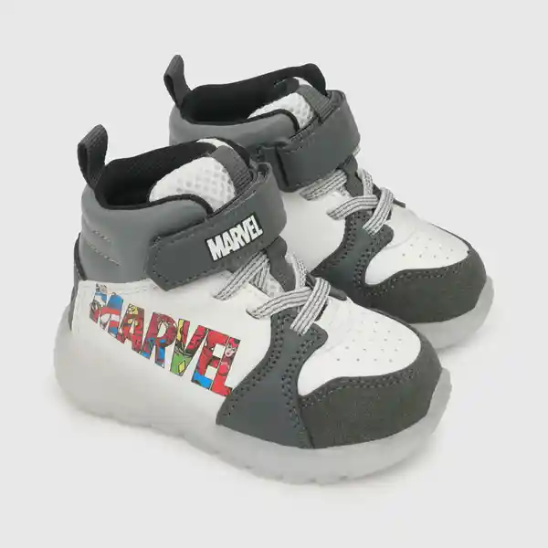 Zapatillas Luces Marvel Para Niño Blanca Talla 21 Colloky