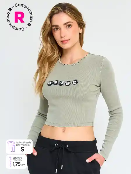 Index Polera Manga Larga Betacha Color Oliva M S25