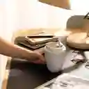 Vaso Para Café Con Tapa Blanco 300 mL Casaideas