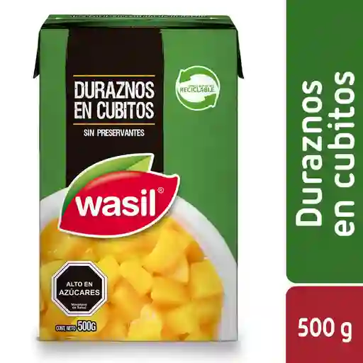 Wasil Durazno en Cubitos