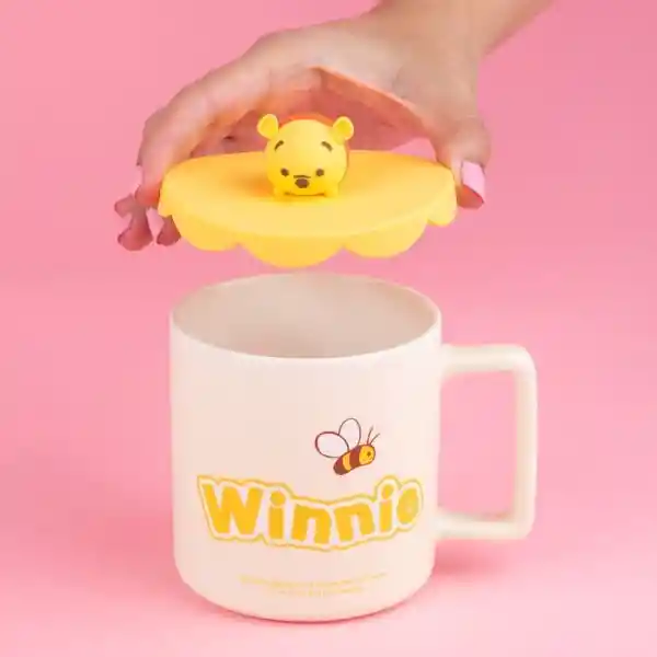 Taza Con Tapa de Silicona Miniso